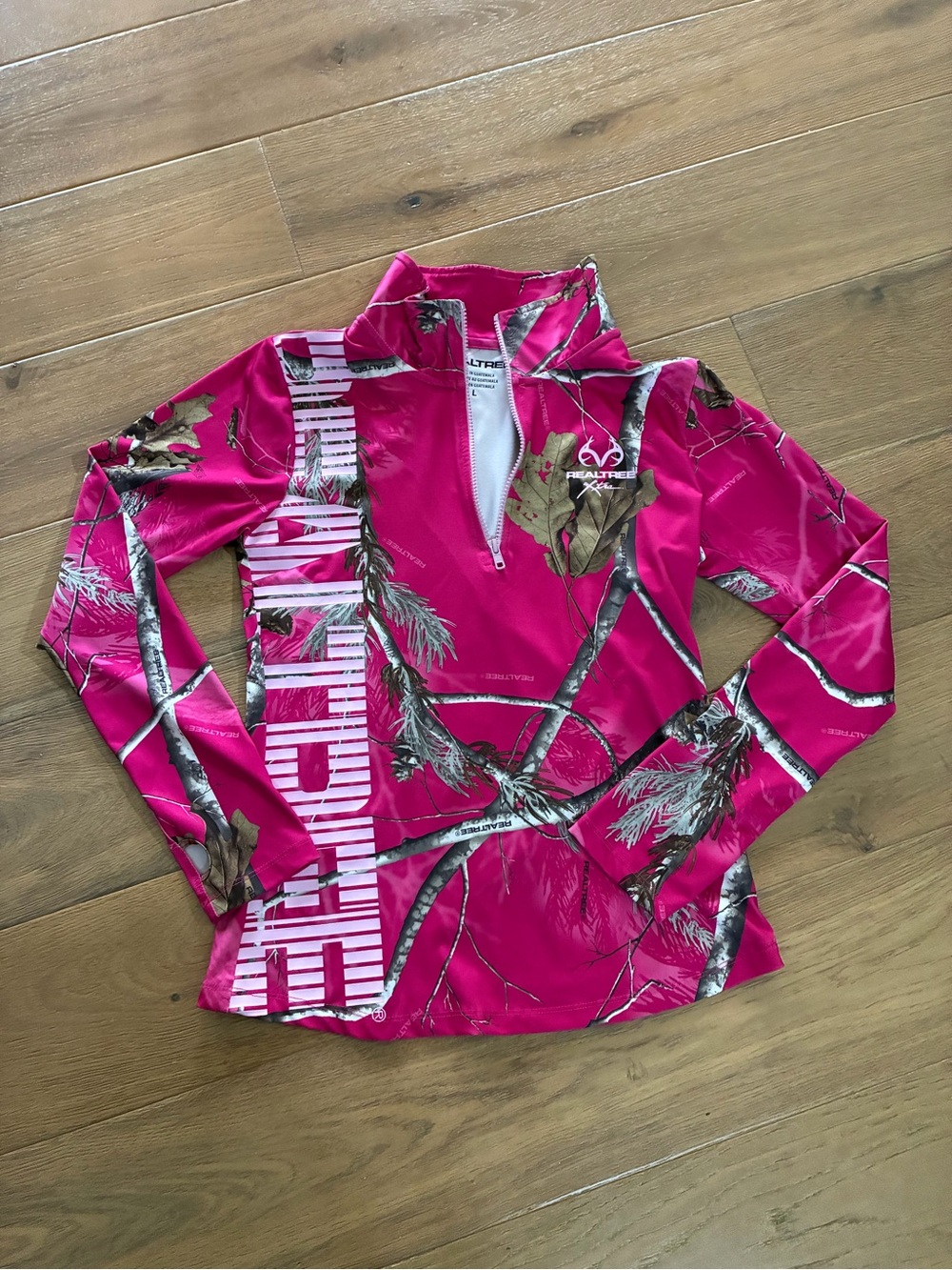 Realtree Hot Pink Camo Half-Zip Performance Pullover